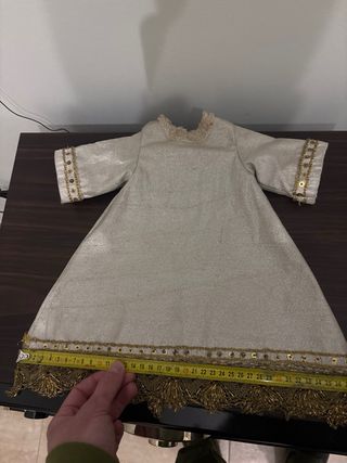 Túnica traje Niño Jesús Tisú Plata