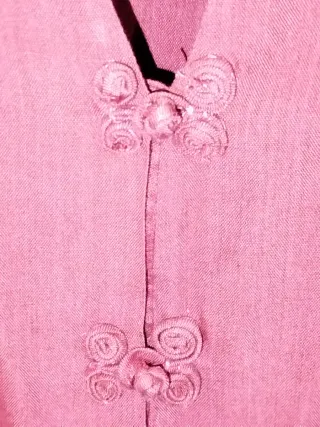 Camiseta estilo chino roja