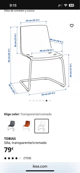 Sillas transparentes de diseño