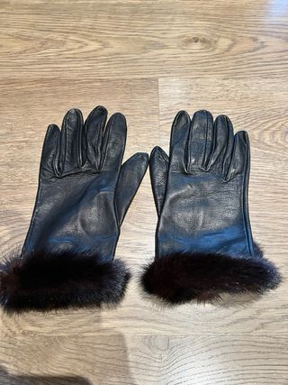 GUANTES DE PIEL MUJER CON PELO