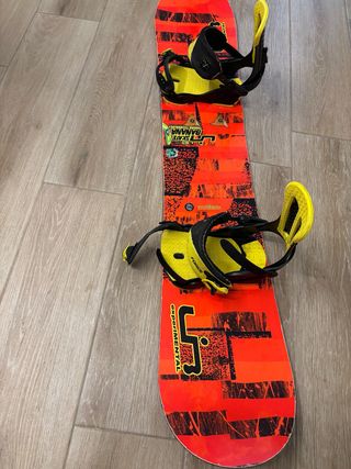 Tabla Snowboard con Fijaciones