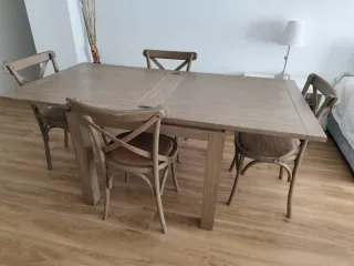 Conjunto comedor Banak: mesa extensible y aparador