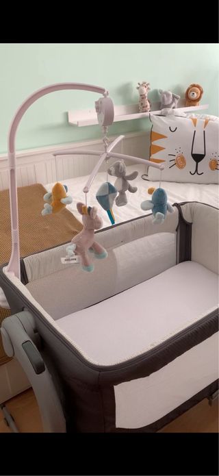 Minicuna colecho Chicco Next to Me Cool Grey