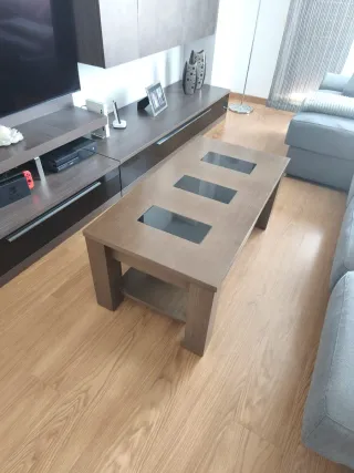 Mesa comedor con 6 sillas y mesa centro