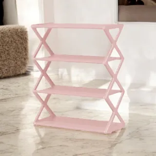 Estantería 4 Niveles Rosa