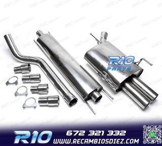 SILENCIOSO ESCAPE OPEL CORSA C 00-06 TUBOS RECTOS