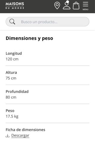 Mesa de madera Maisons du Monde