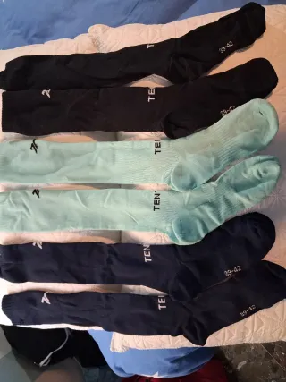 Lote 3 pares medias fútbol