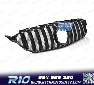 PARRILLA MERCEDES W205 18-21 LOOK SPORT NEGRO BRILLO