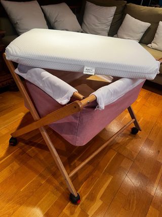 Moisés de tela con ruedas