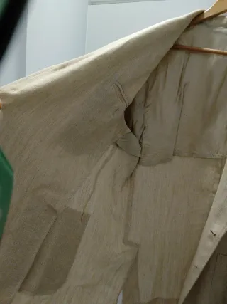 Americana beige de lino