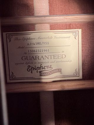 Guitarra Acústica ( sin previo)Epiphone Masterbilt