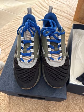 Zapatos Dior B22 Calf Mesh Gris Verde