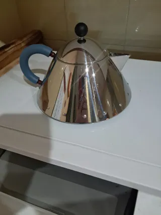 Alessi Teiera 1 Litro Blu/Argento