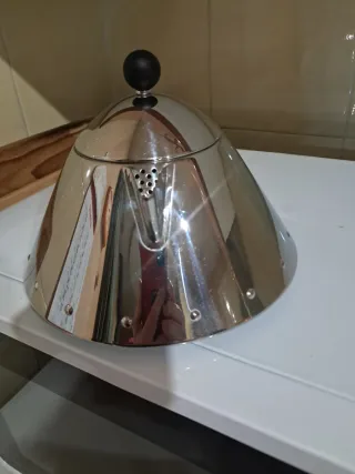 Alessi Teiera 1 Litro Blu/Argento