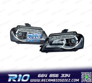 FAROS XENON AUDI A3 8P 08-12 LUZ DIURNA FONDO NEGRO