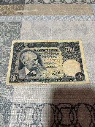 Billete 500 pesetas Banco de España