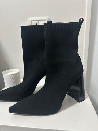 Botines negros tacón bloque
