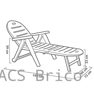 Tumbona Caimán Wengué