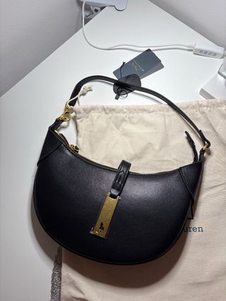 Bolso Hombro Negro Polo Ralph Lauren