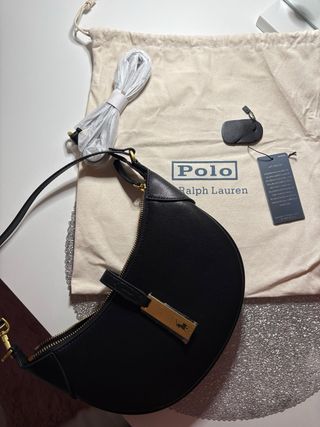 Bolso Hombro Negro Polo Ralph Lauren