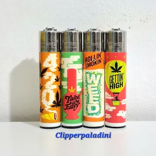 Accendini Clipper Set 4 Pezzi Vintage