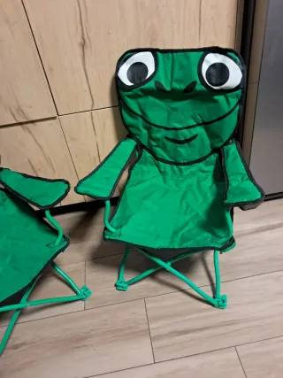 2 Sedie Campeggio Bambino Rana