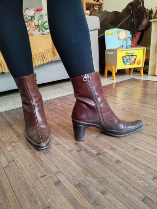 Botines de cuero Made in Italy