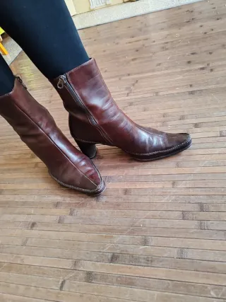 Botines de cuero Made in Italy