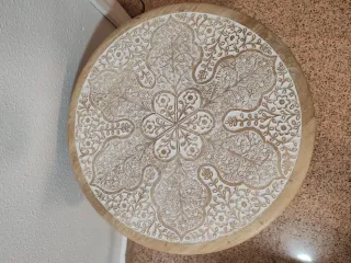 Mesa auxiliar Sklum madera mango