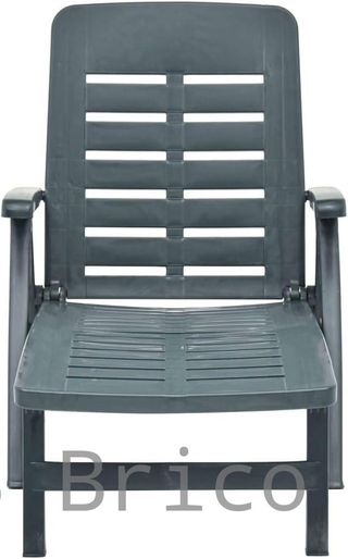 Tumbona Plegable Smeraldo con Ruedas Verde