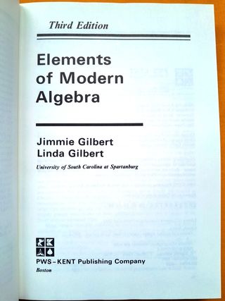Elements of Modern Algebra (third edition)