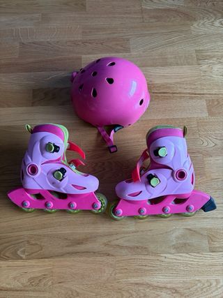 Patines Oxelo Play 3 rosa talla 28-30