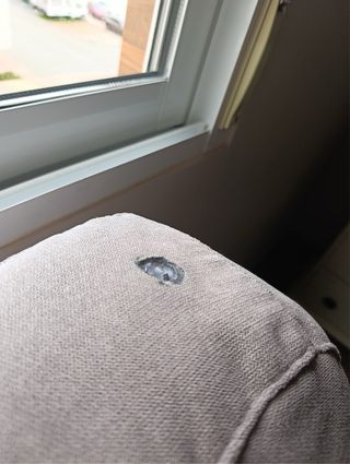 Sofá 1.90m tejido lavable gris