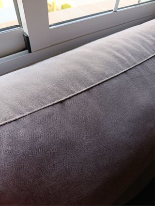 Sofá 1.90m tejido lavable gris