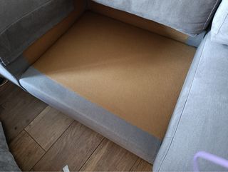 Sofá 1.90m tejido lavable gris