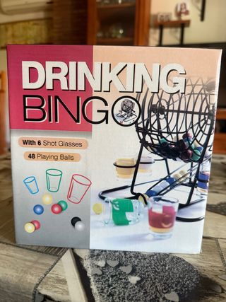 Juego Bingo Bebidas con 6 Vasos