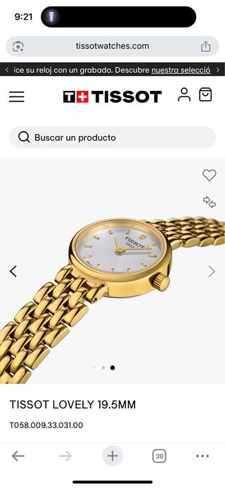 Reloj Tissot 1853 Dorado