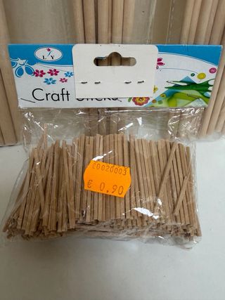 Palos de madera para manualidades