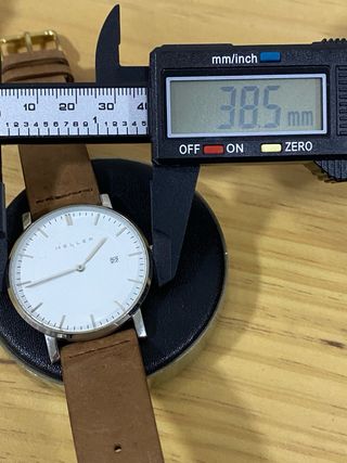 Reloj Meller Hombre 38.5mm Cuarzo Marrón/Blanco