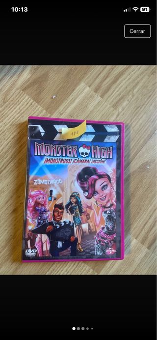 DVD Monster High: ¡Monstruos! ¡Cámara! ¡Acción!
