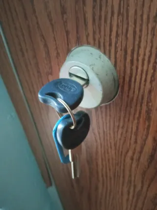 Puerta de seguridad Ocupa con 2 llaves