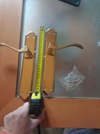 Manilla puerta interior dorada