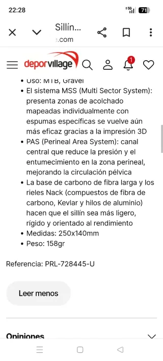 Sillín prólogo Scratch ndr pass carbono  nuevo