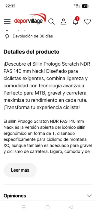 Sillín prólogo Scratch ndr pass carbono  nuevo