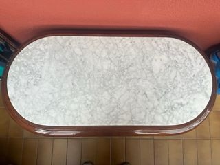 Mesa de salón comedor mármol y madera