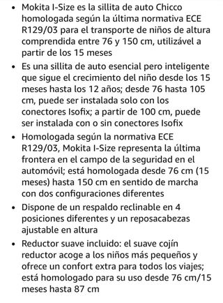 Silla de coche Isofix Chicco Mokita iSize.