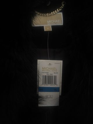 Abrigo Lana Michael Kors Negro Talla XL. 46/48