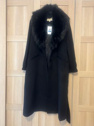 Abrigo Lana Michael Kors Negro Talla XL. 46/48