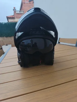 Casco NZI Negro abatible talla M